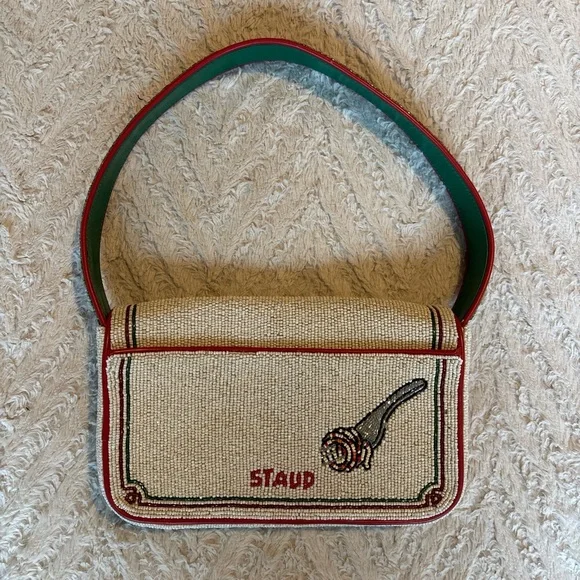 Staud Tomato Tommy Beaded Bag - Picture 6 of 8